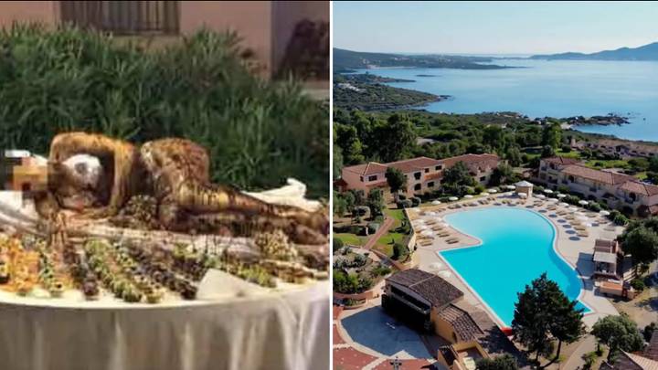 Hotel slammed as 'disgusting' for serving chocolate-covered woman for dessert in front of children