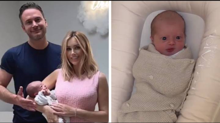 Laura Anderson has welcomed her first child with ex-boyfriend Gary Lucy