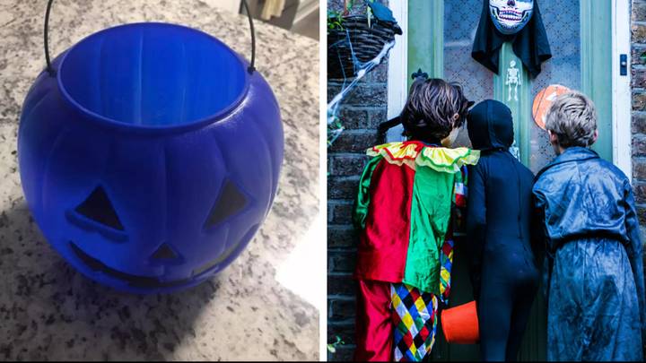 What it means if child uses blue trick or treating bucket on Halloween