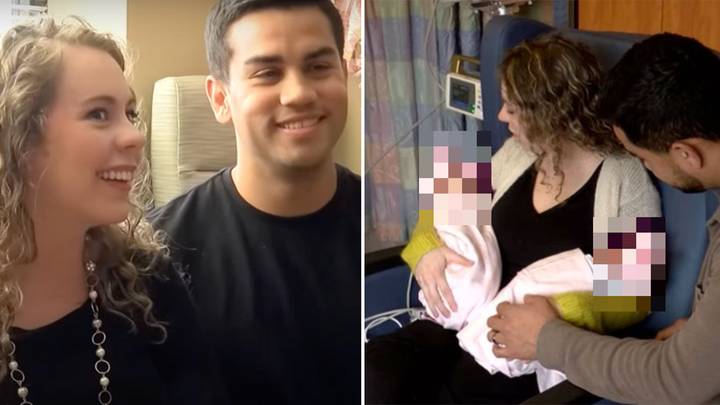 Couple find out they're having rare set of twins just six months after already having twins