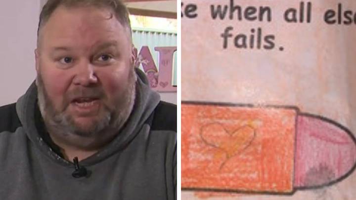 Dad left furious over 'disgusting' Father's Day gift his six-year-old daughter made at school
