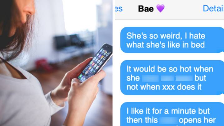 Woman horrified after finding 'foul' texts on boyfriend's phone while ...