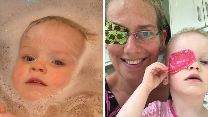 Mum 'Terrified' As Daughter's Eye Glow In Photo Turns Out To Be Cancer