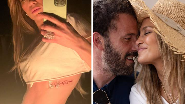 Jennifer Lopez shows off new tattoo she got about her husband Ben Affleck