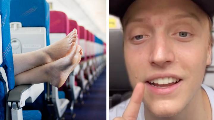Flight attendant explains why you should never go barefoot on plane