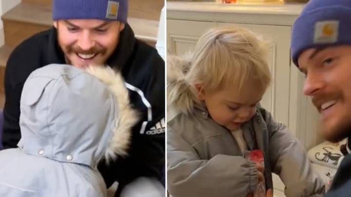 Dad shares genius hack to teach toddlers how to put their coat on