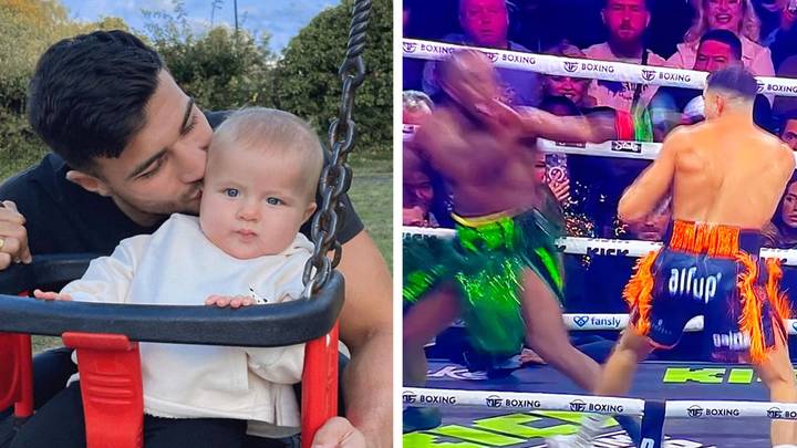 Tommy Fury pays tribute to daughter Bambi during KSI fight