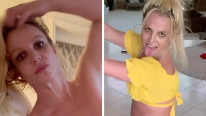 Britney Spears shares bizarre videos after announcing her divorce from Sam Asghari