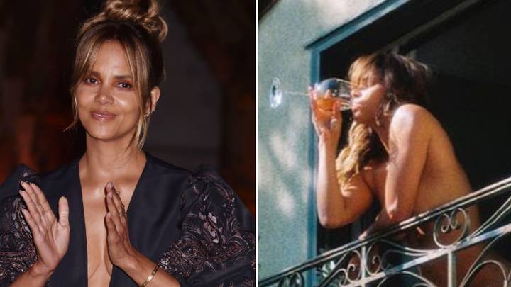 Halle Berry praised for sharing nude photo of herself drinking wine on her balcony
