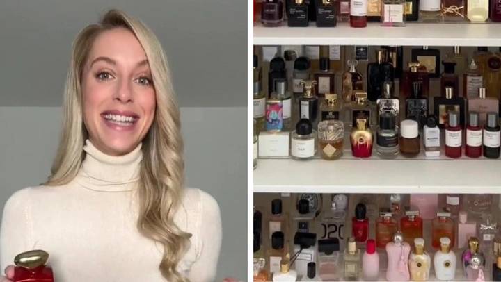 Woman with 400 bottles of perfume says she always wears it to bed