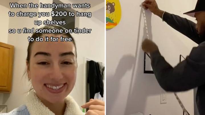 Woman Gets Tinder Date To Put Up Shelves In Her Home