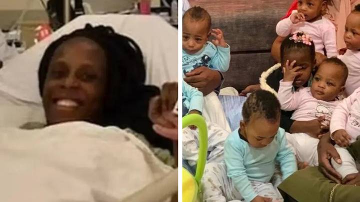 Mum who gave birth to nine babies is finally allowed out of hospital