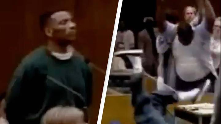 Serial killer from the 1990s was attacked by one of his victim's sons in court