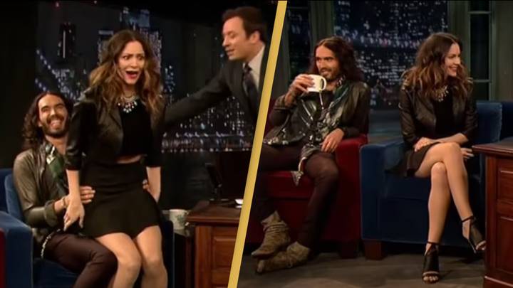 Katharine McPhee speaks out as 'awkward' moment with Russell Brand on Jimmy Fallon's show resurfaces