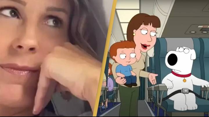 Family Guy scene sparks debate on switching airplane seats after woman refused to give up window