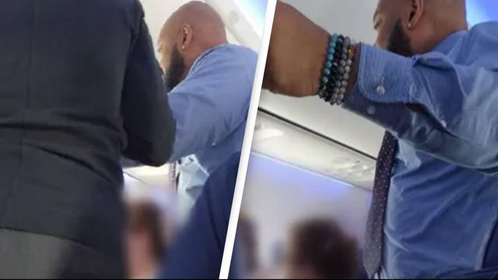 Man's furious reaction to crying baby on flight has sparked a debate after going viral
