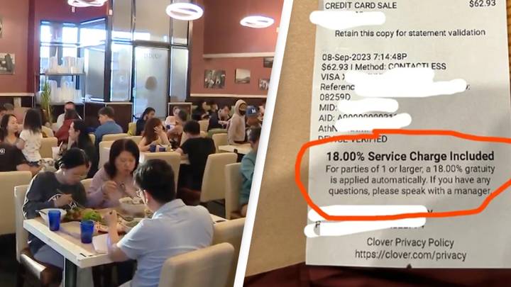 Restaurant hits back after backlash to its 'harsh' service charge rule for parties of one or more