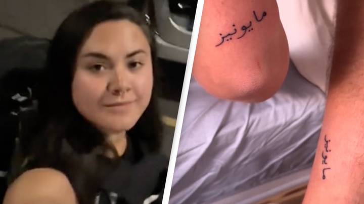 Tourist mocked after people translate matching tattoo she got with strangers