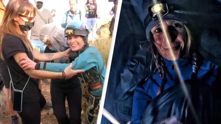 Woman who spent 500 days alone in a cave returns to civilization