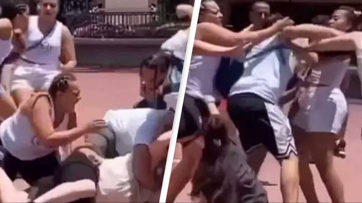 Two people banned from Disney World after massive brawl broke out over family photo