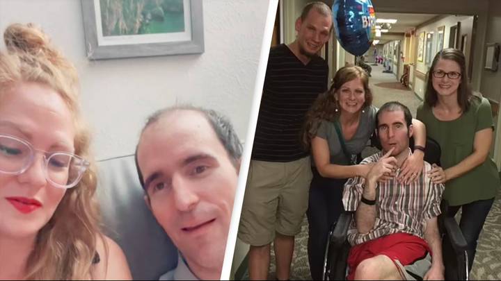 Woman continues to care for ex-husband following traumatic brain injury along with new husband