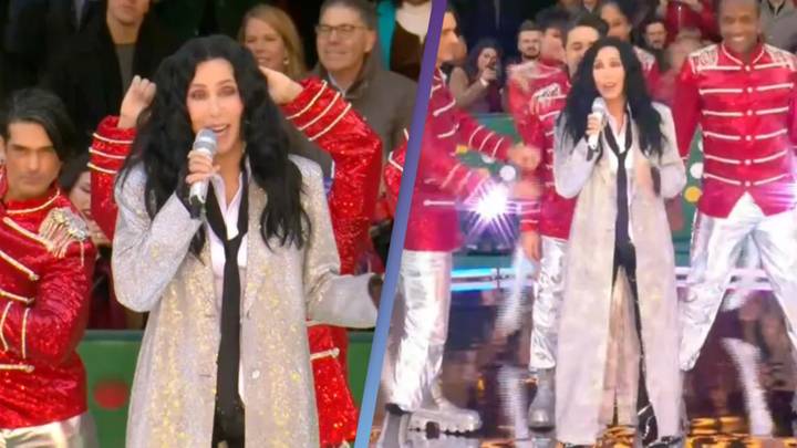 Cher defended by fans for obvious lip syncing at Thanksgiving parade