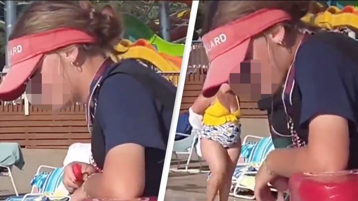 Expert explains 'weird' lifeguard movement caught on camera after people thought it was a fake person