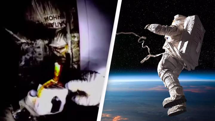 Cosmonaut told to leave area immediately after discovering blob growing outside International Space Station