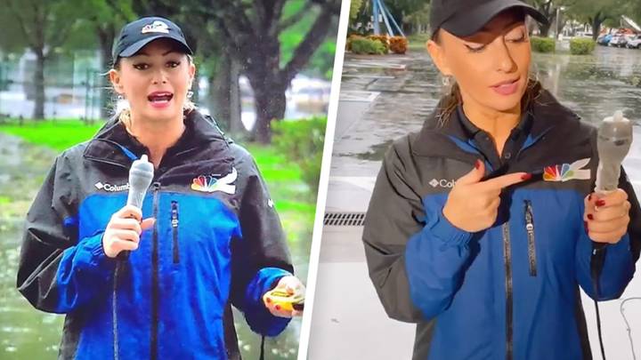 Florida reporter defends putting a condom over her microphone as she covers Hurricane Ian