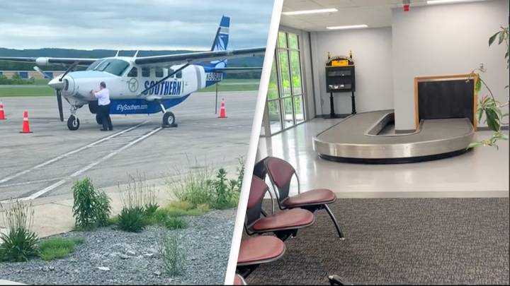 One of the smallest airports in the US only has one airline and a mile-long runway