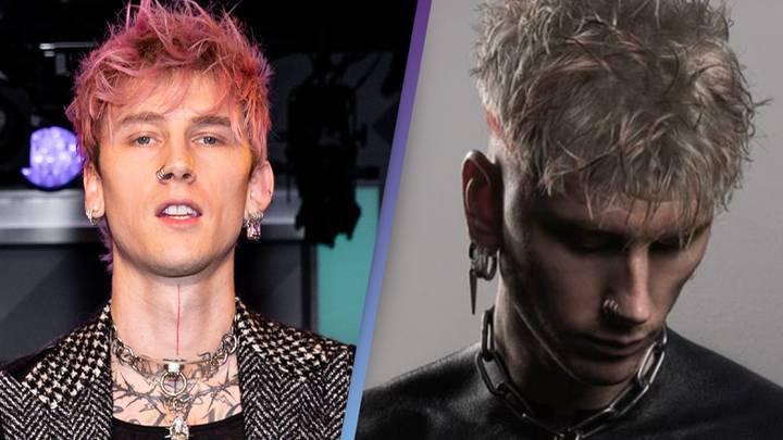 Machine Gun Kelly reveals shocking new blackout tattoo that required 44