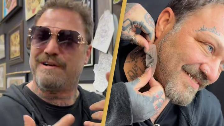 Bam Margera gets Britney Spears tattoo on his neck