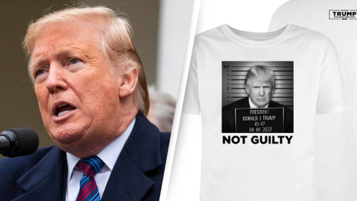 Donald Trump has already started selling merchandise after being formally charged