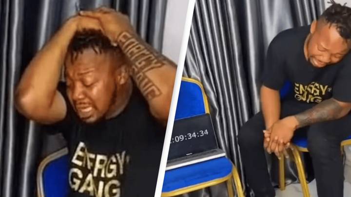 Crying Non Stop Nigerian man loses sight for 45 minutes after attempting to break a ...
