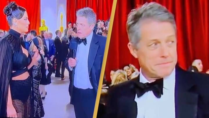 Hugh Grant criticized for incredibly awkward and 'rude' Oscars red carpet interview