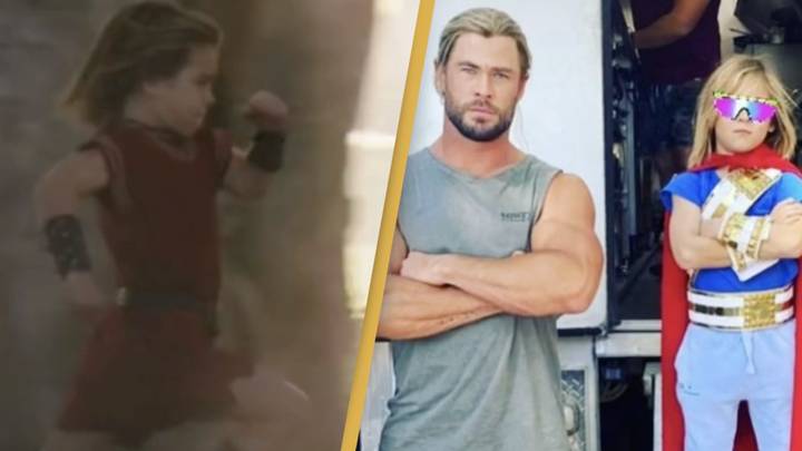 People Think Mini Thor Is Played By Chris Hemsworth's Son