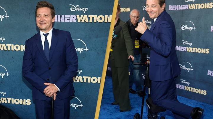 Jeremy Renner makes his first red carpet appearance since his near-fatal snowplow accident