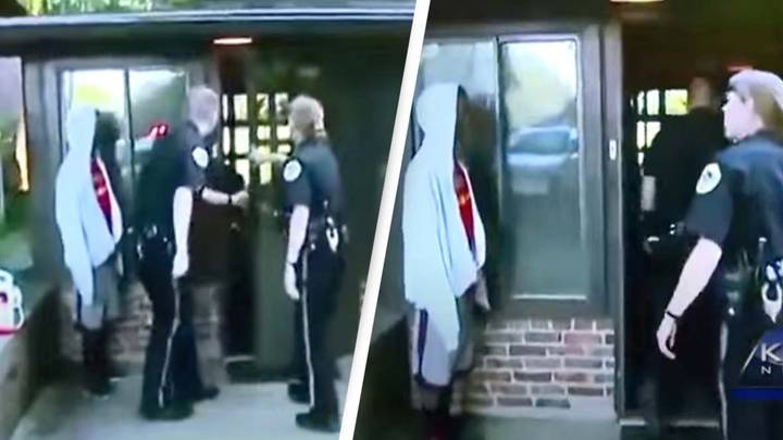 Police unexpectedly filmed killer at crime scene as they entered victim's home