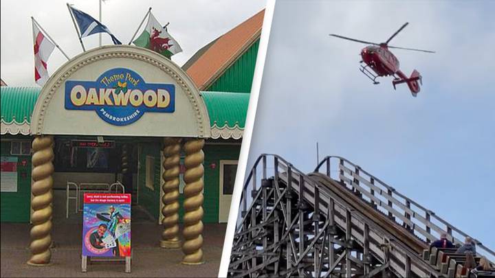 Man rushed to hospital after rollercoaster flew off its tracks