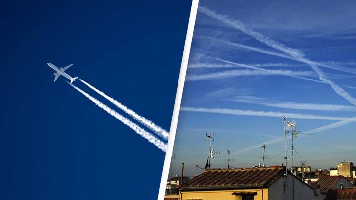 Truth behind contrails that appear in the sky and cause bizarre conspiracy theories