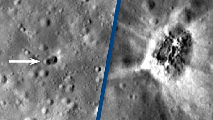 NASA Shares Image Of Crashed UFO On Moon