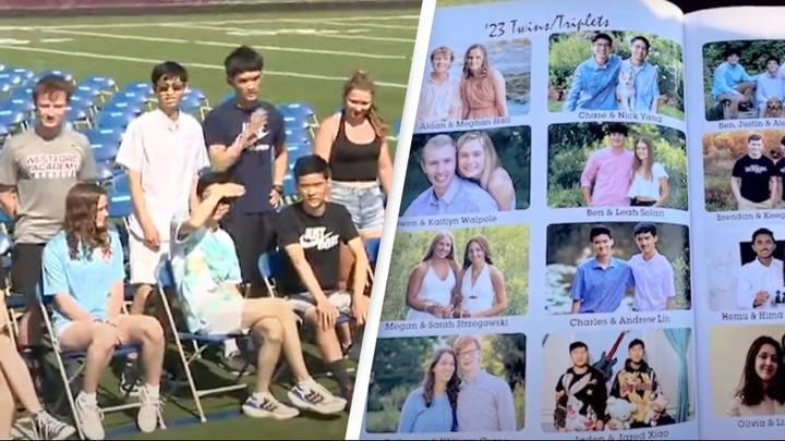 Massachusetts high school graduating class has 15 pairs of twins and one set of triplets