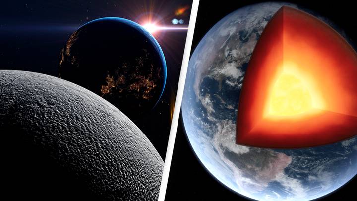 Collision that formed the moon could be cause of mysterious blobs hidden in Earth
