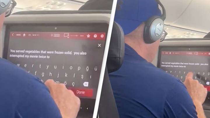 Angry passenger caught leaving furious feedback on in flight survey