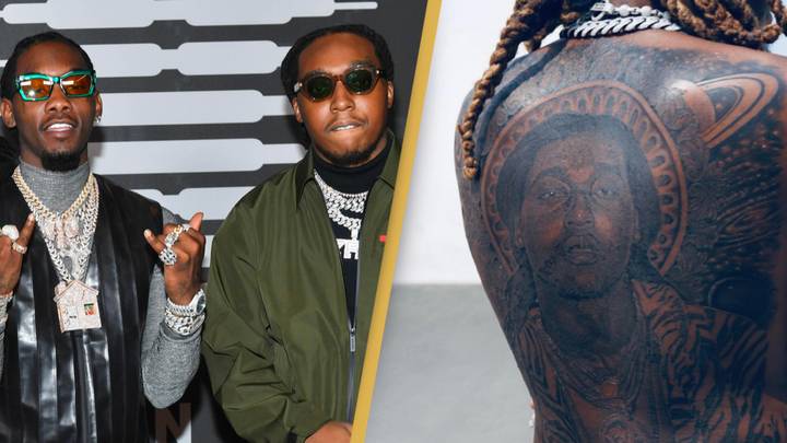Offset unveils massive back tattoo in honor of late cousin Takeoff