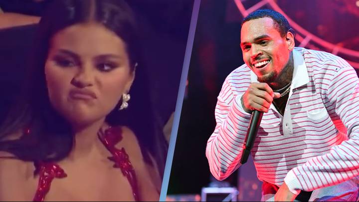 Selena Gomez goes viral for her reaction to Chris Brown being nominated for an MTV VMA