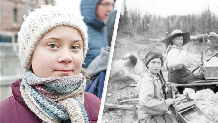 People spot 'proof' time travelling exists after Greta Thunberg 'spotted' in old snap