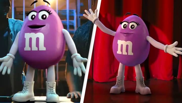 character purple m&m