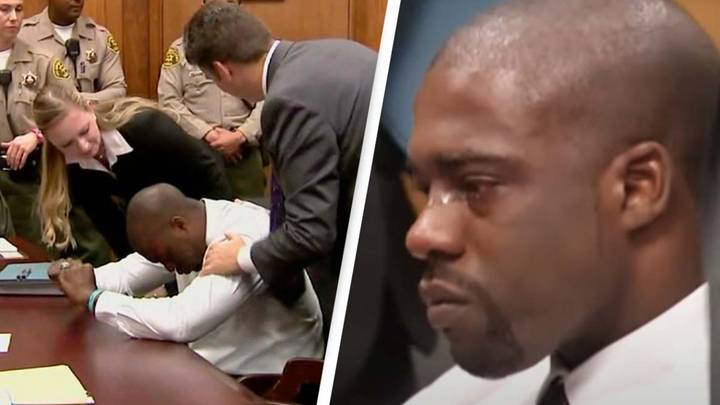 High school football star cries in court when rape charges were dropped after girl confessed it never happened