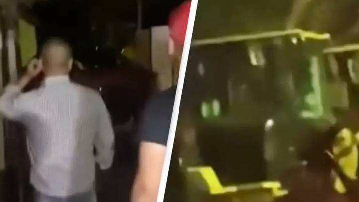 Footage captured of 'aliens' in Las Vegas backyard shows creepy figures lurking in darkness